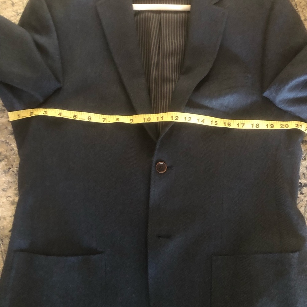 Black Brown 1826 Dark Blue Wool Blazer 38R - Picture 9 of 9